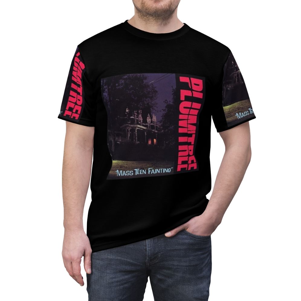 Plumtree inspired alternative rock graphic t-shirt with a stylized design - men front