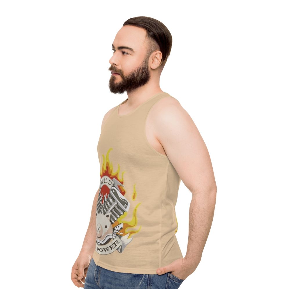 "Wild Hog Power Unisex Overwatch Gaming Tank Top" - men side