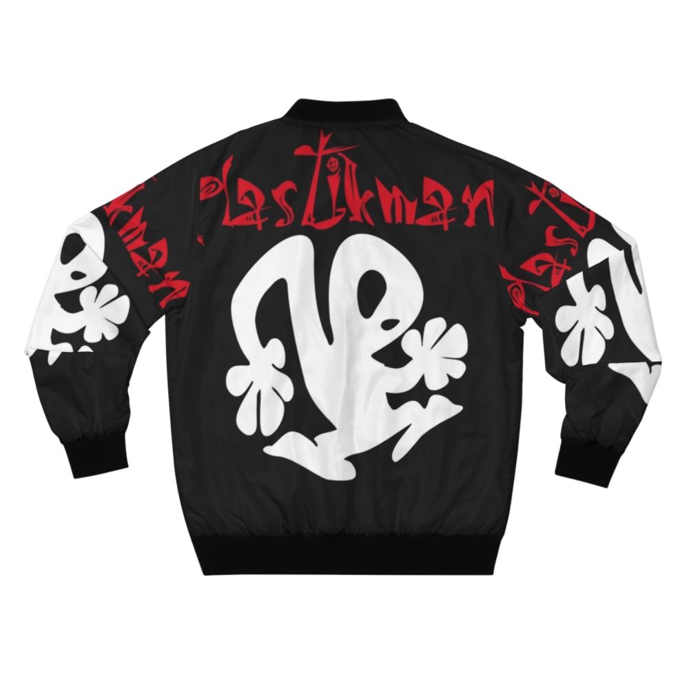 Plastikman Vintage Bomber Jacket with Techno Music Inspired Design - Back