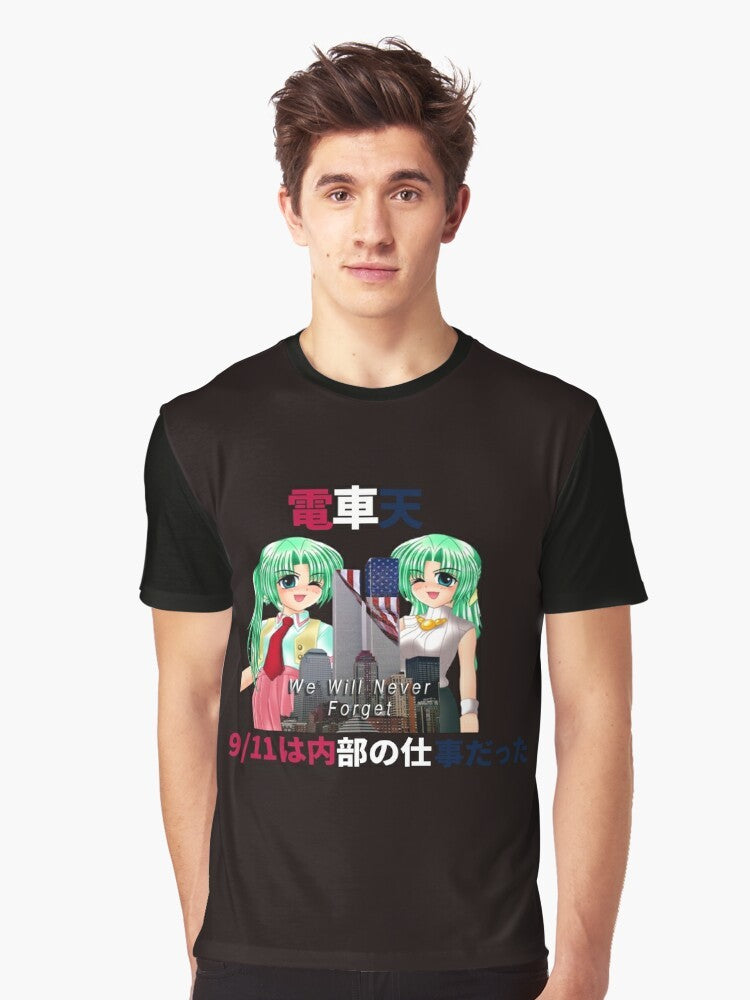 Never Forget Higurashi Anime Graphic T-Shirt - Men