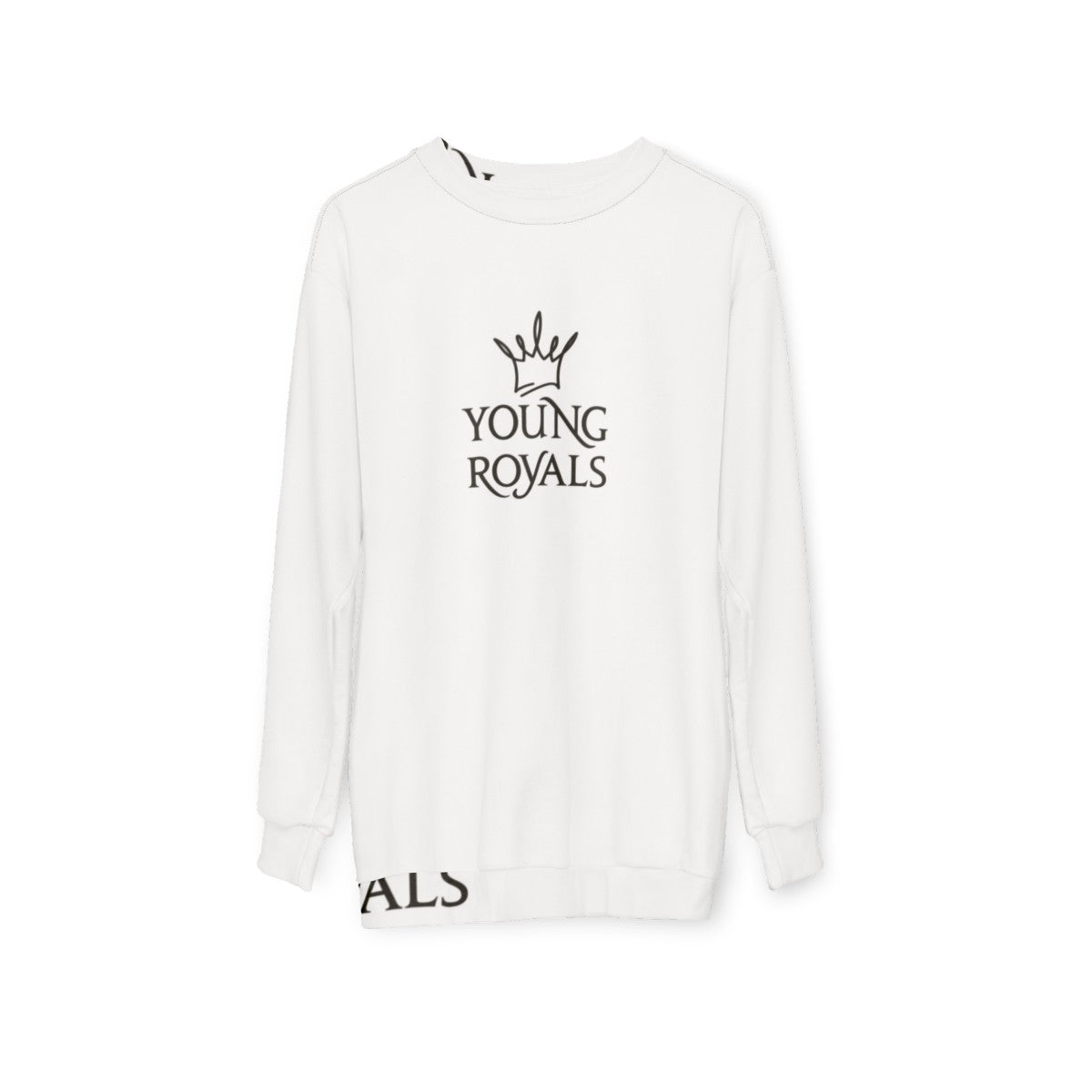 Young Royals Crown Sweatshirt with Edvin Ryding and Omar Rudberg - hanging