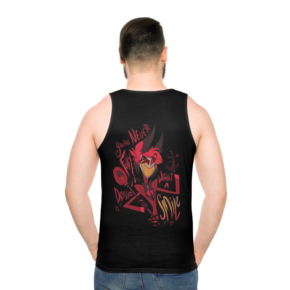 Hazbin Hotel Alastor Smile Unisex Tank Top - men back