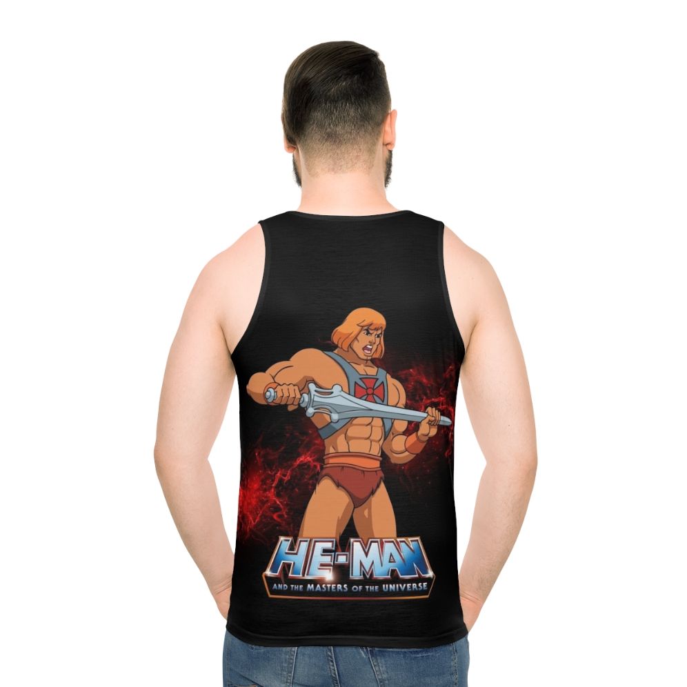 Retro He-Man Masters of the Universe Unisex Tank Top - men back