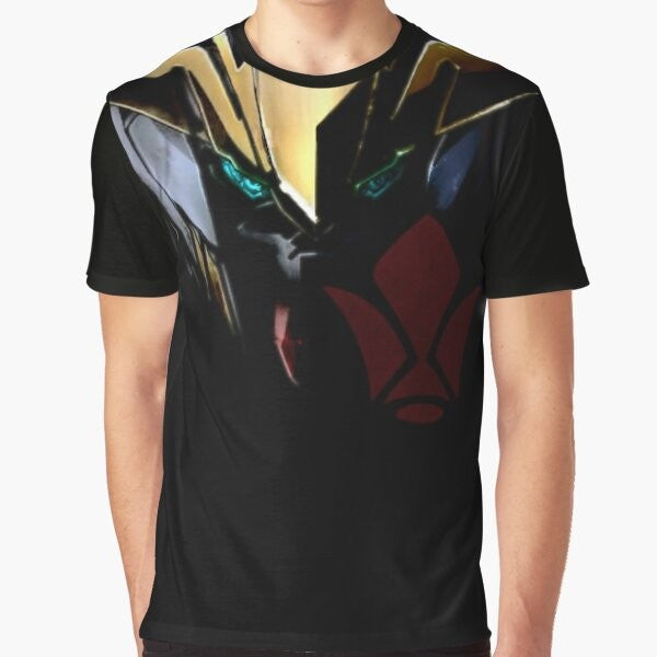 Iron Blooded Orphans Barbatos Tekkadan Graphic T-Shirt with Mecha Anime Logo