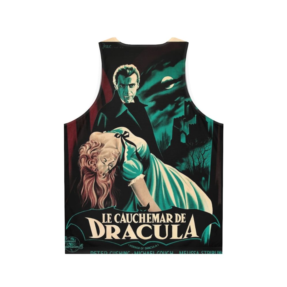 Vintage Dracula 1958 movie poster unisex tank top - Back