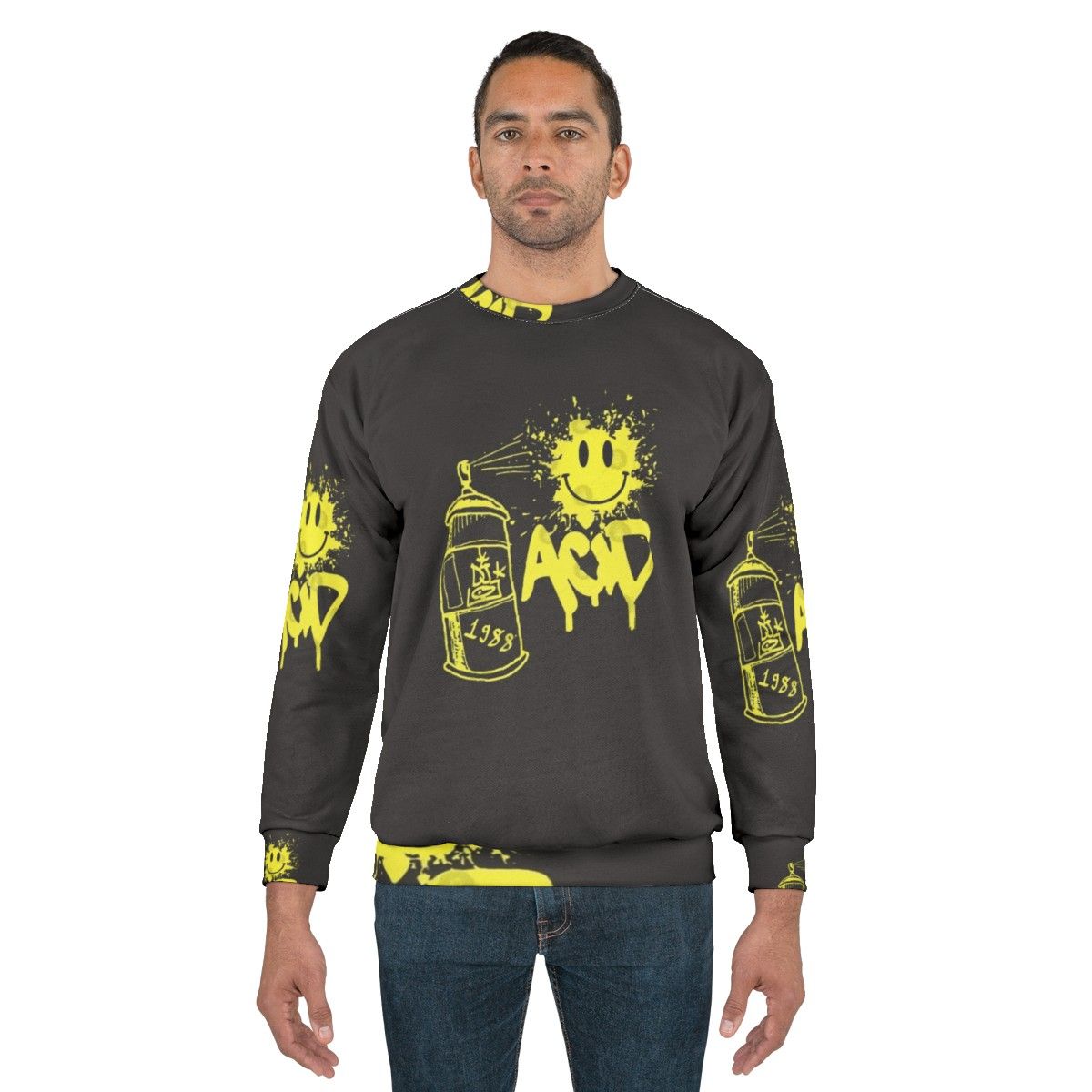 Retro House Music Acid Rave Sweatshirt - men