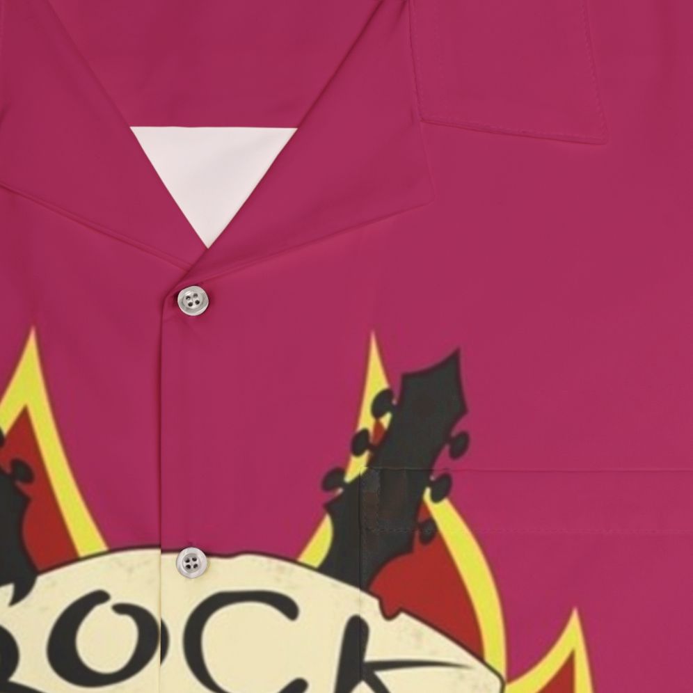 Rock N Roll Gambit Hawaiian Shirt - Detail