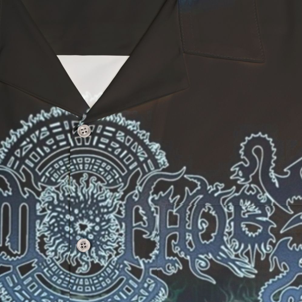 Infinite Unreality Technical Death Metal Hawaiian Shirt - Detail