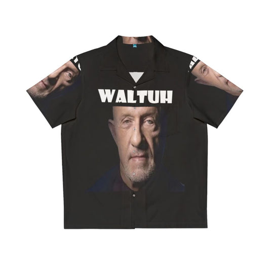 "Breaking Bad 'Waltuh' Hawaiian Shirt with Walter White and 'Kid Named Finger' Meme"