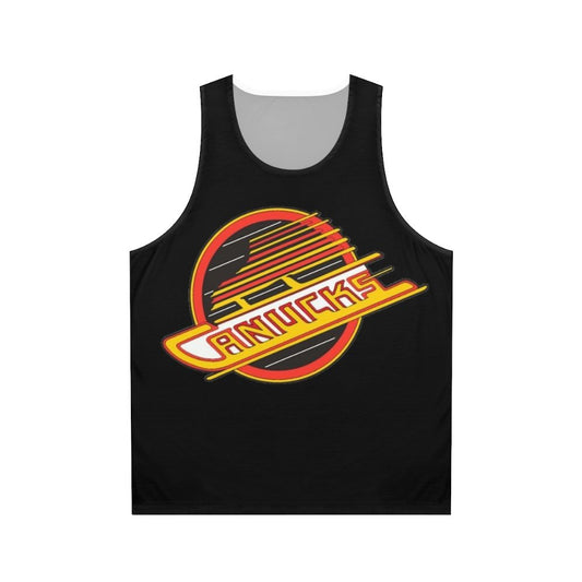 Retro Vancouver Canucks hockey jersey unisex tank top