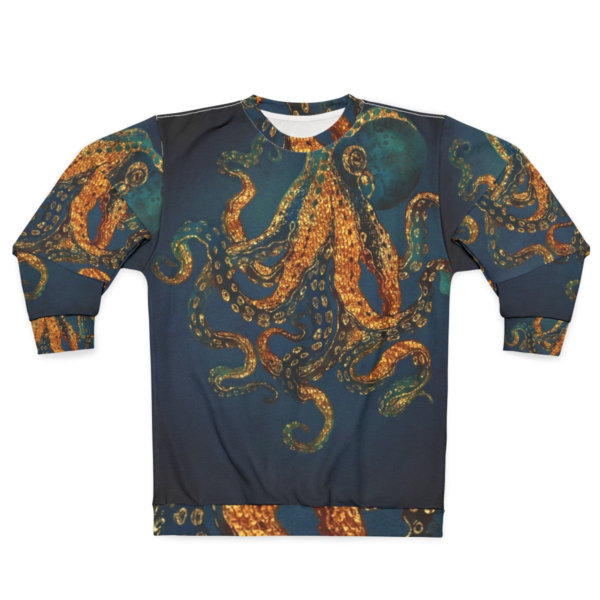 Underwater Dream Sweatshirt featuring a contemporary, abstract water and octopus design