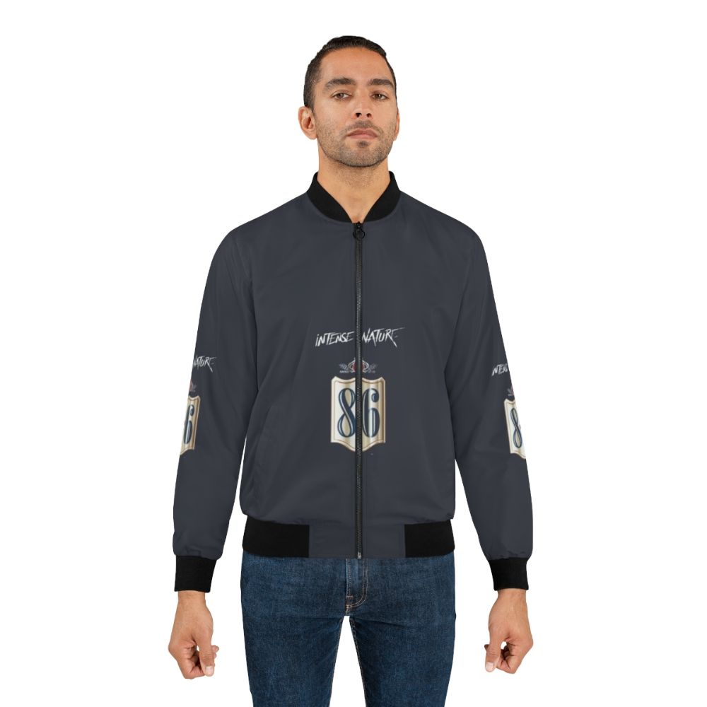 Bavaria Beer 8.6 Bomber Jacket with focus on the beer, bavaria, and bomber jacket - Lifestyle