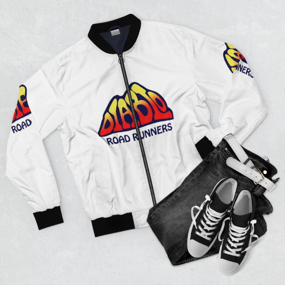 Diablo Road Runners Essential Bomber Jacket - Flat lay