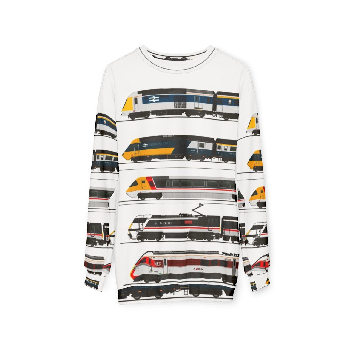 British High Speed Trains Sweatshirt - hanging