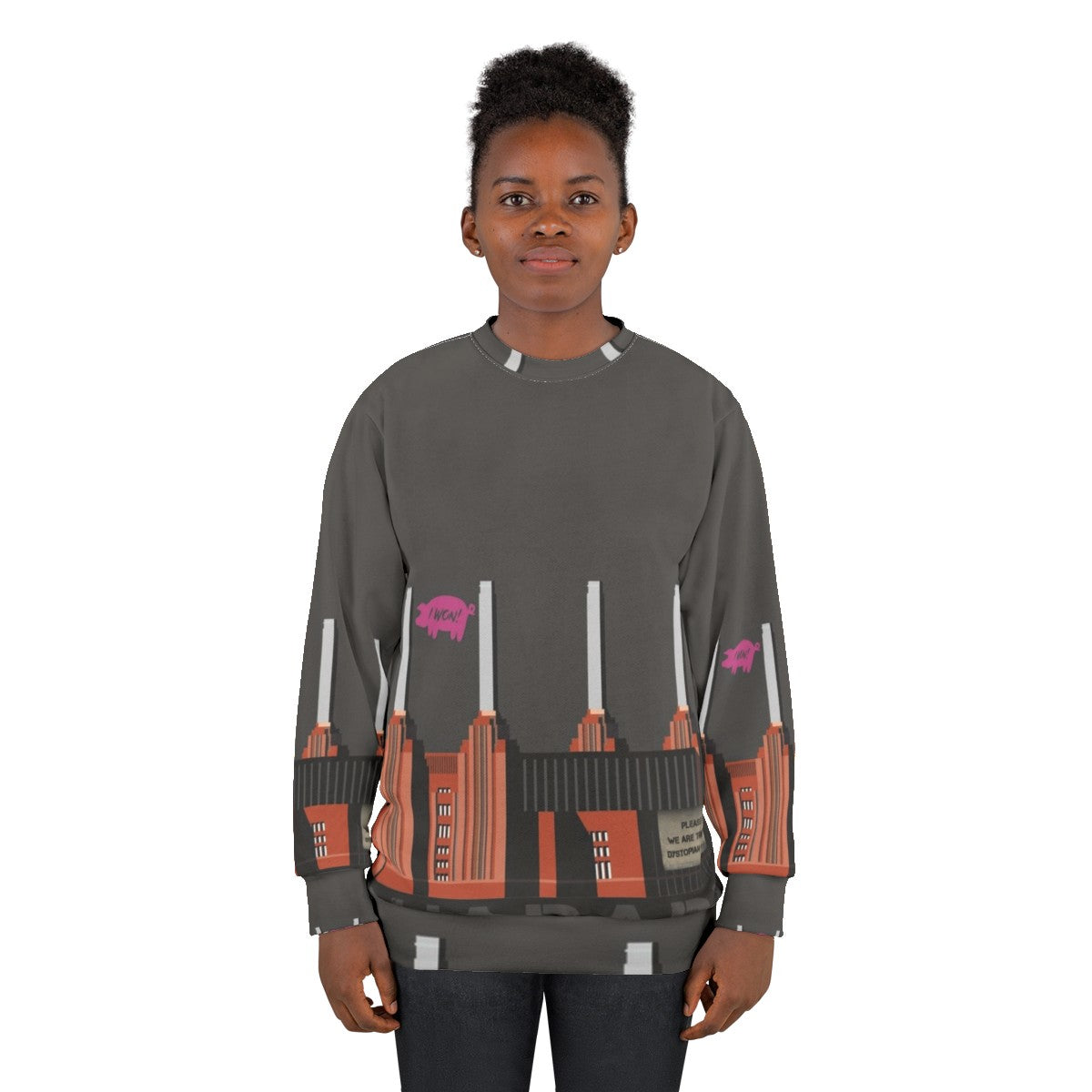 Charade Sweatshirt featuring political protest design and music inspired artwork - women