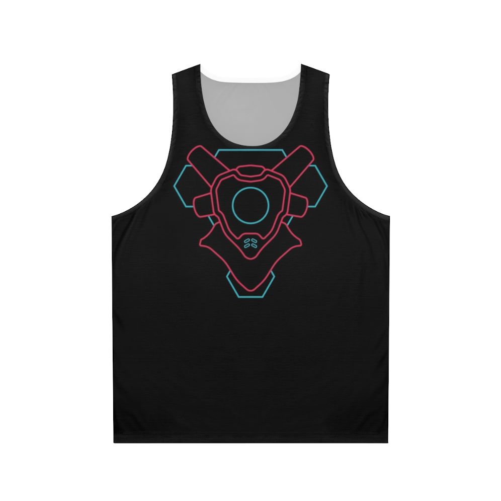 Cyberpunk inspired unisex gamer tank top