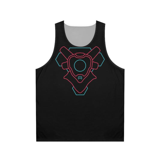 Cyberpunk inspired unisex gamer tank top