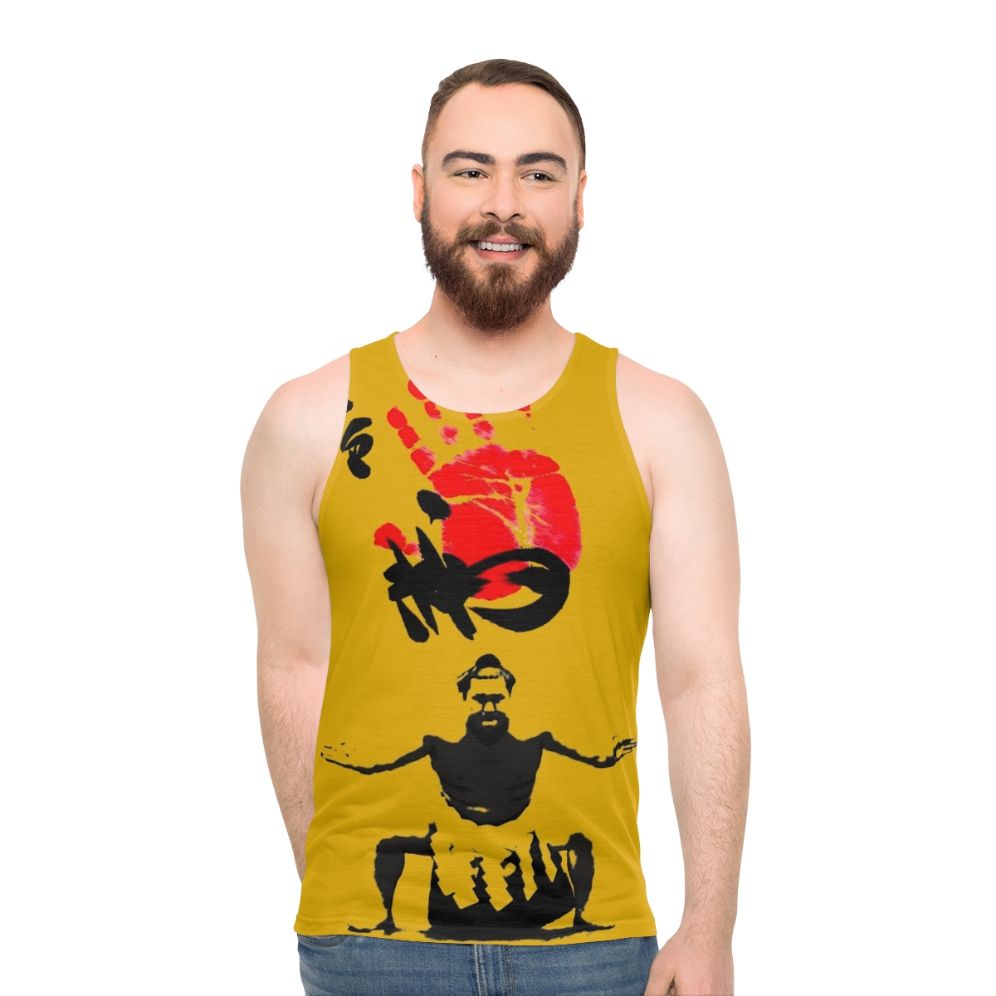 Japanese sumo wrestler unisex tank top - men