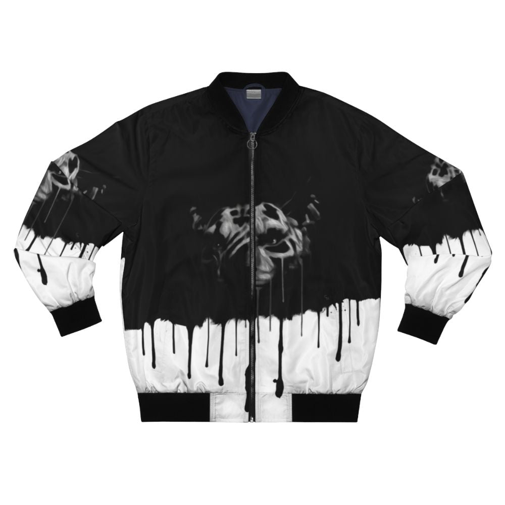 Messy Inigo Bomber Jacket with Splatter Design