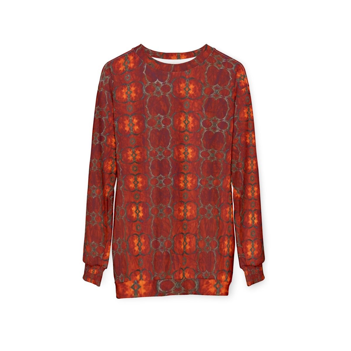 Bold African Tribal Pattern Sweatshirt - hanging