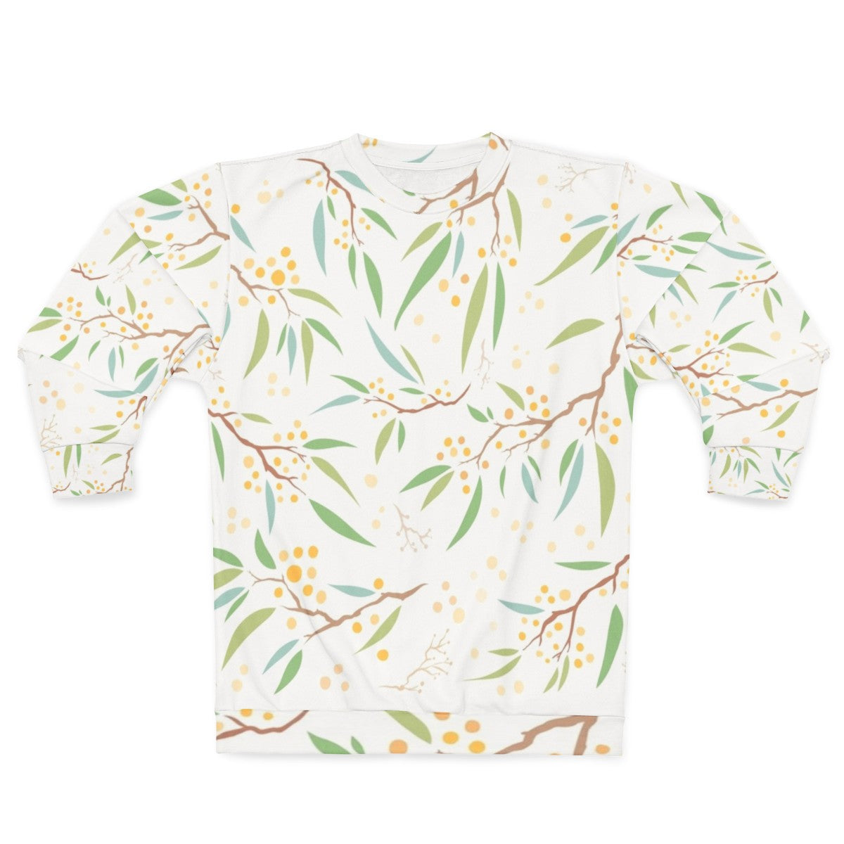 Golden Wattle Flower Floral Sweatshirt