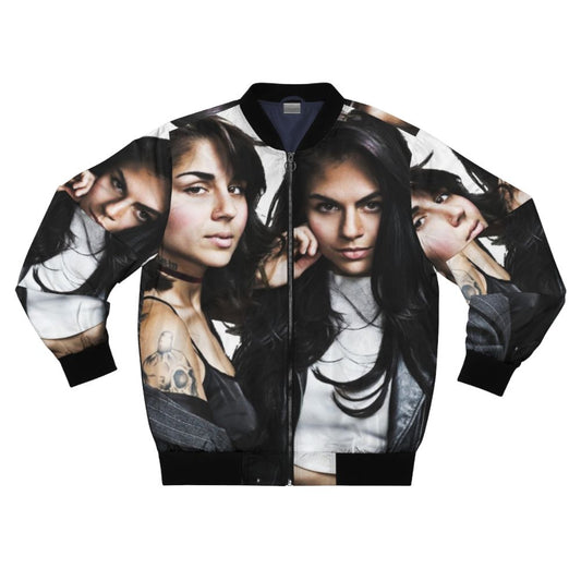 Krewella Music Bomber Jacket with Vibrant Graphic Design