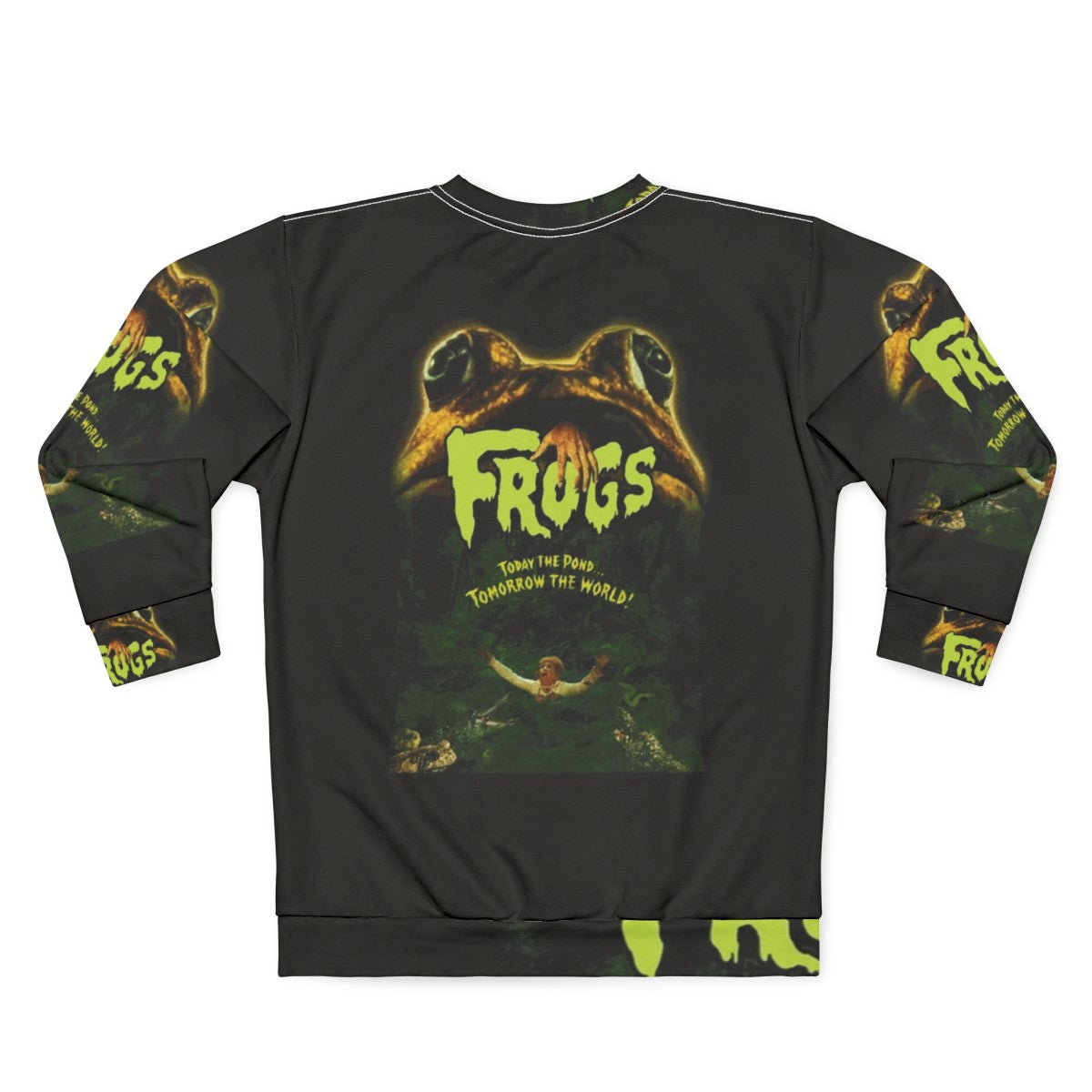 Vintage frog creature feature 70s sweatshirt - Back