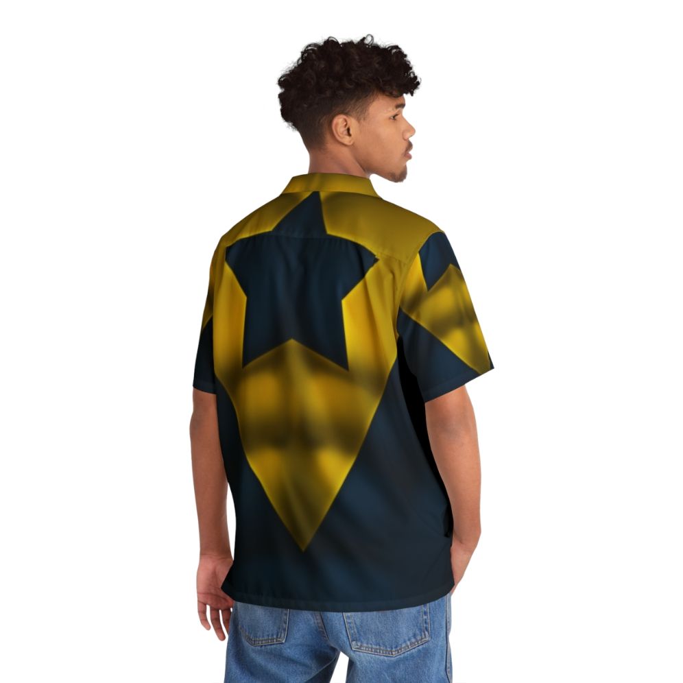 Booster Gold Superhero Art Hawaiian Shirt - People Back