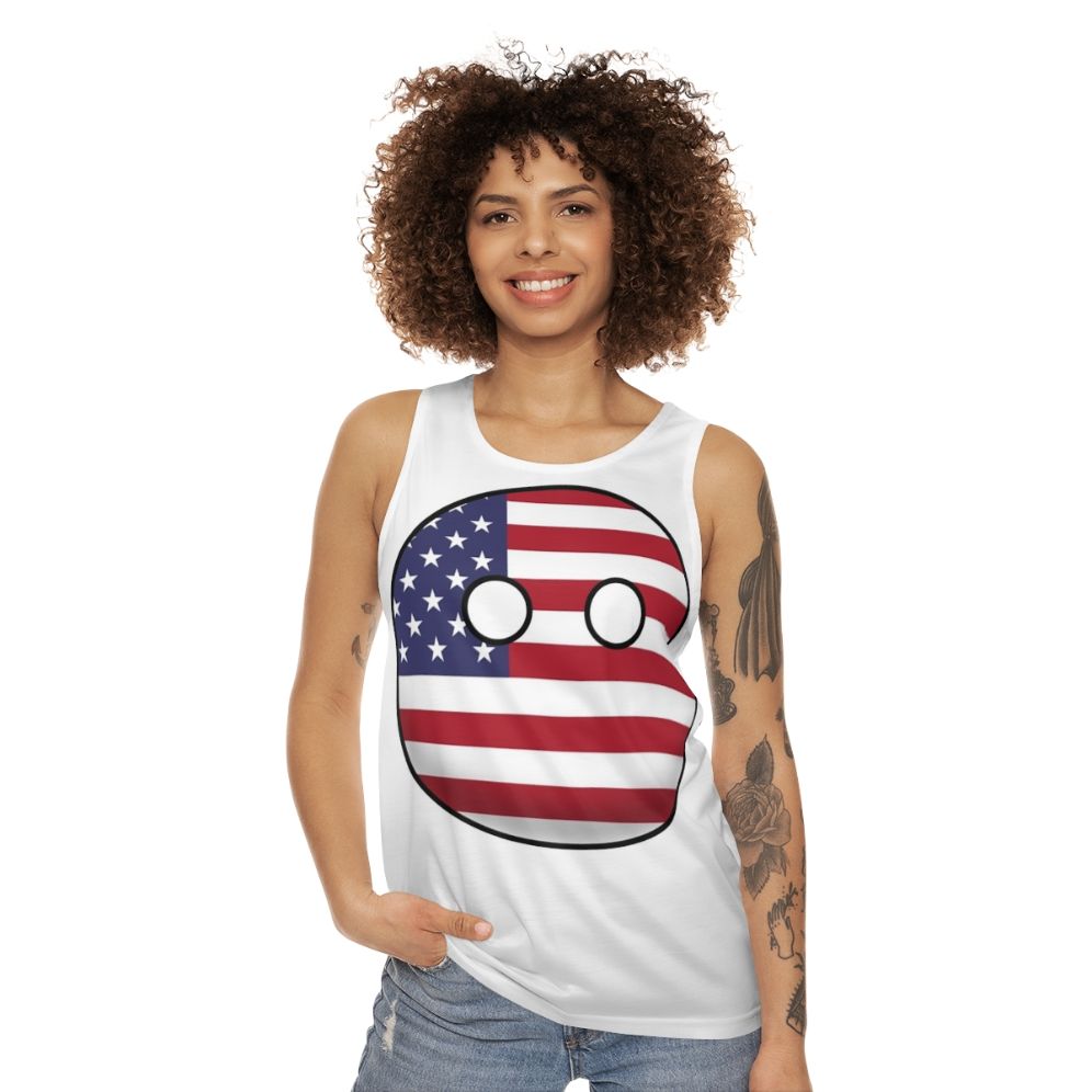 Patriotic Countryball Unisex Tank Top - women