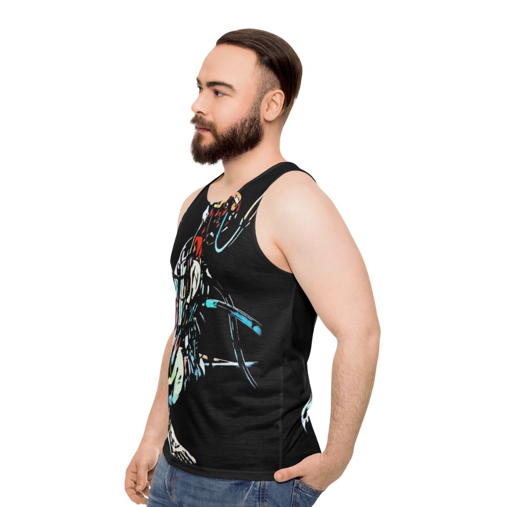 Ghost In The Shell Unisex Cyberpunk Anime Tank Top - men side