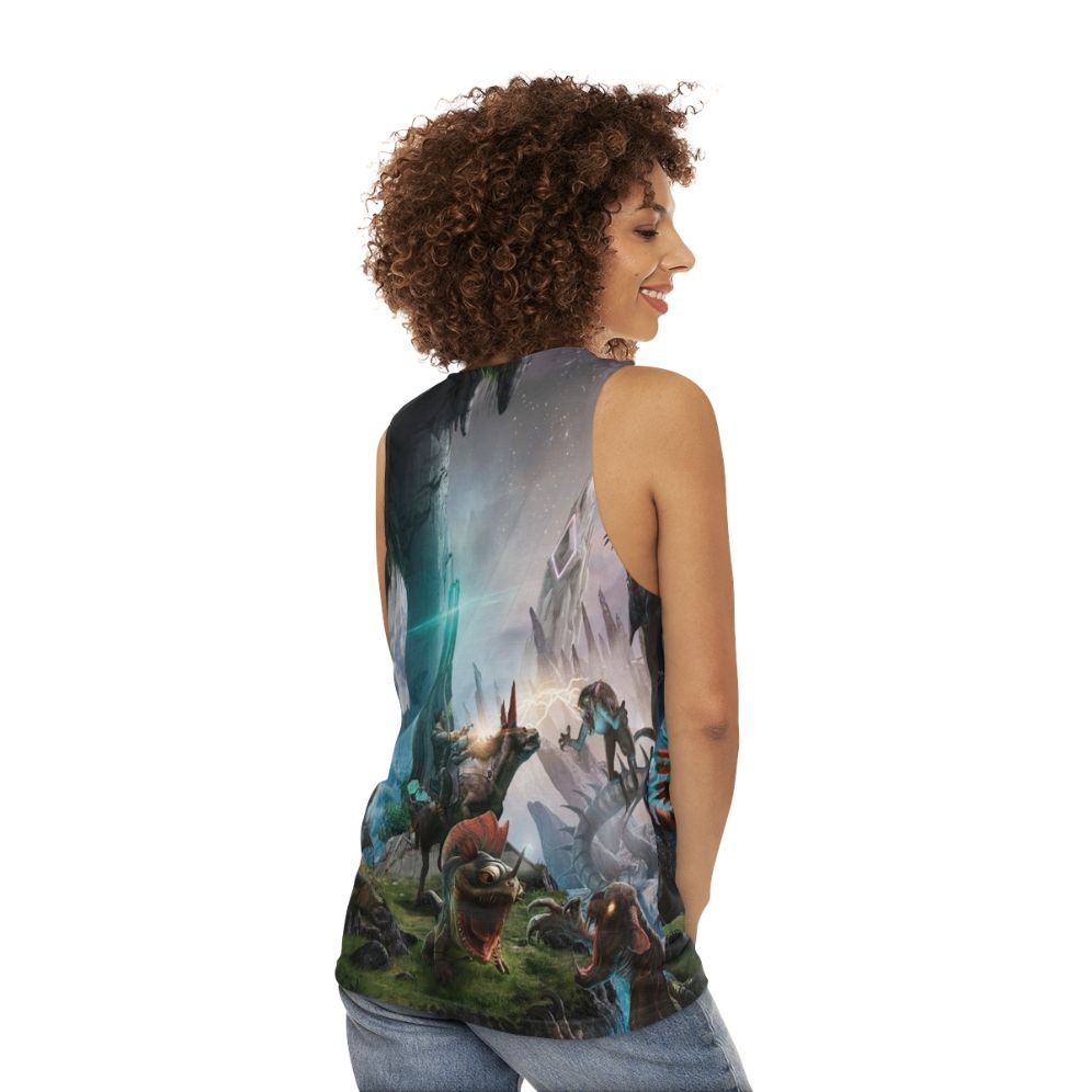 Ark Survival Evolved Dinosaur Unisex Tank Top - women back