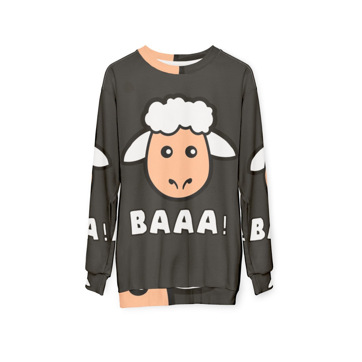 Legendary Sheep Sweatshirt Featuring Colorful Cartoon Farm Animals - hanging