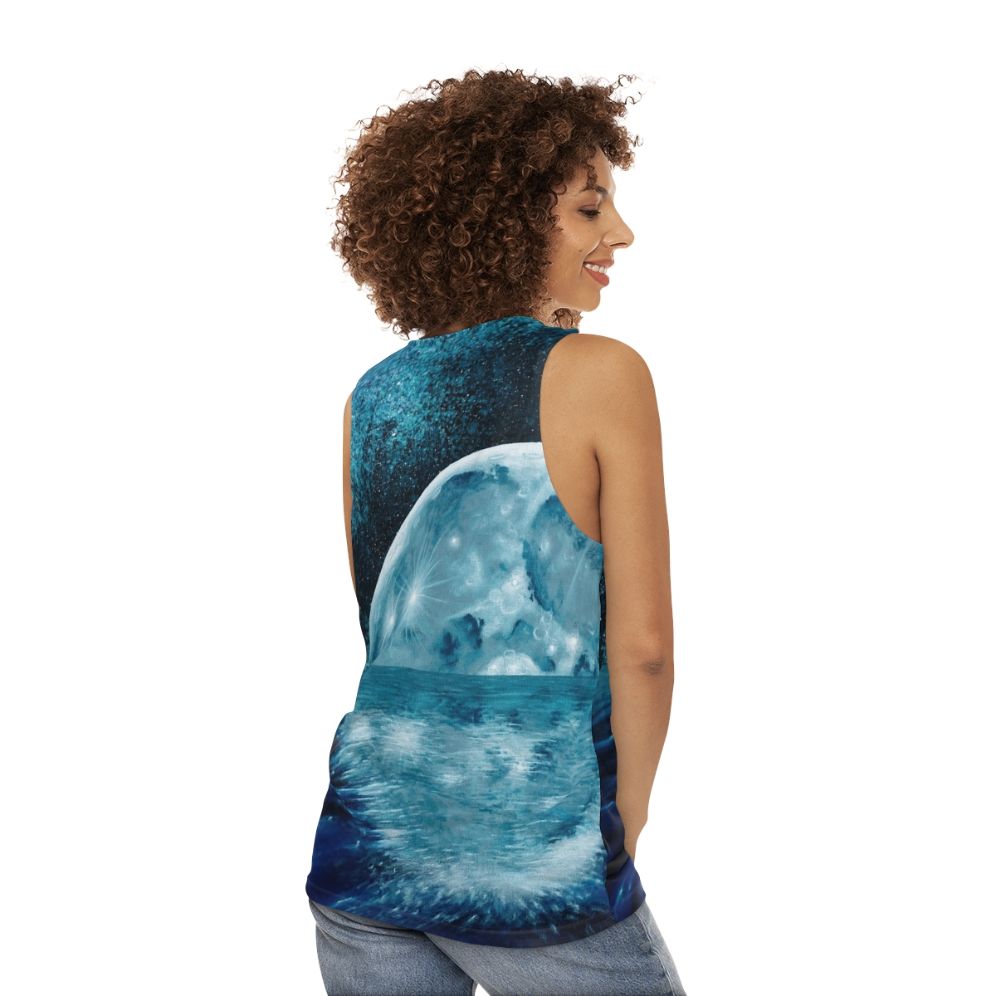 Lunar Mirror Unisex Acrylic Tank Top - women back