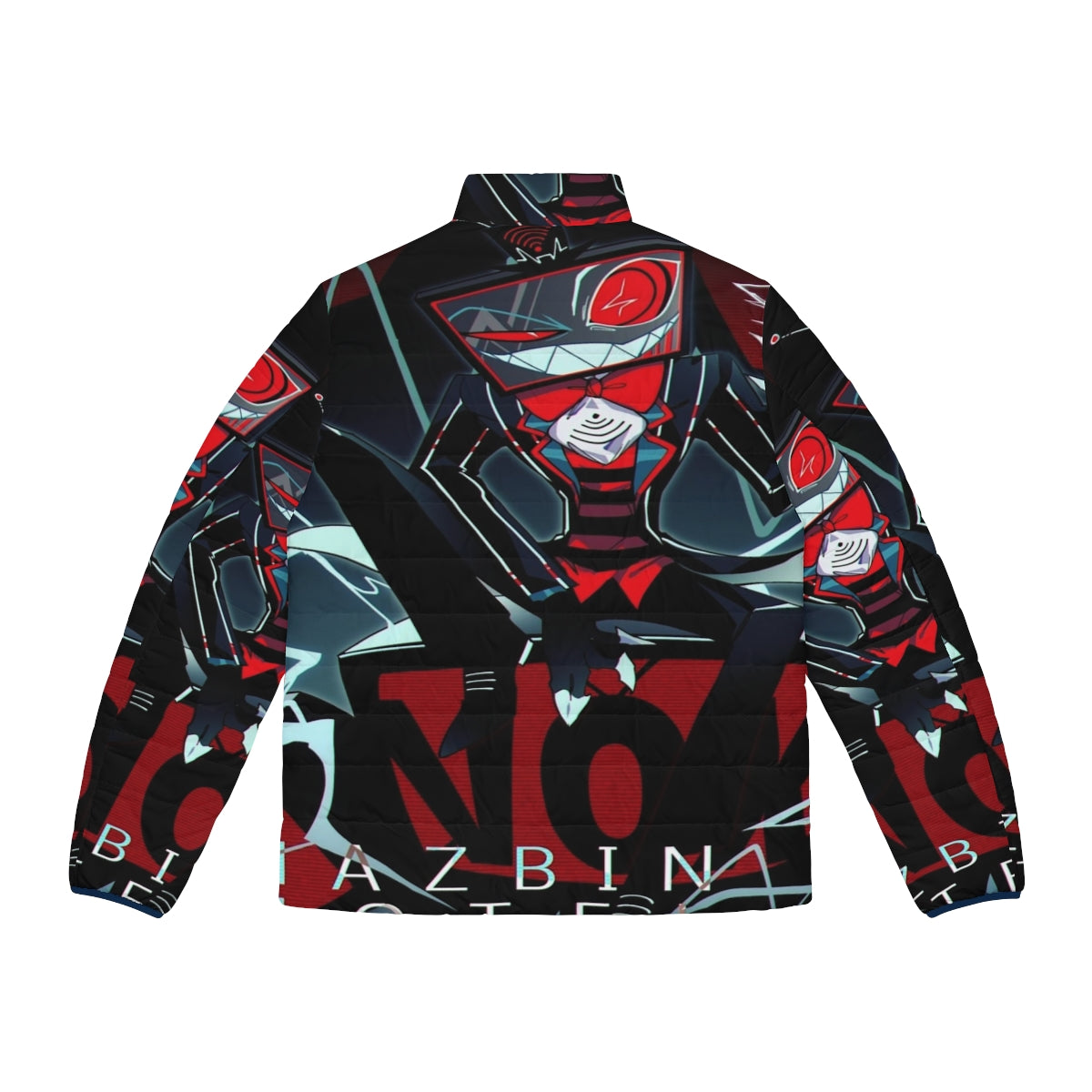 Hazbin Hotel Vox Puffer Jacket featuring the character Vox - Back