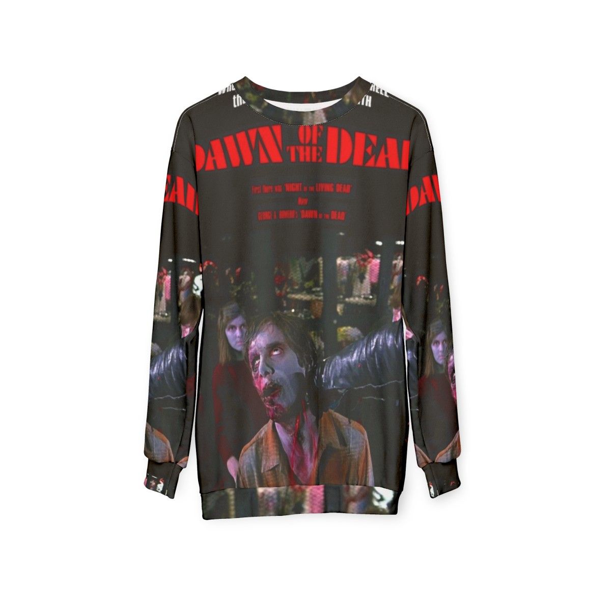 Dawn of the Dead Zombie Sweatshirt - hanging