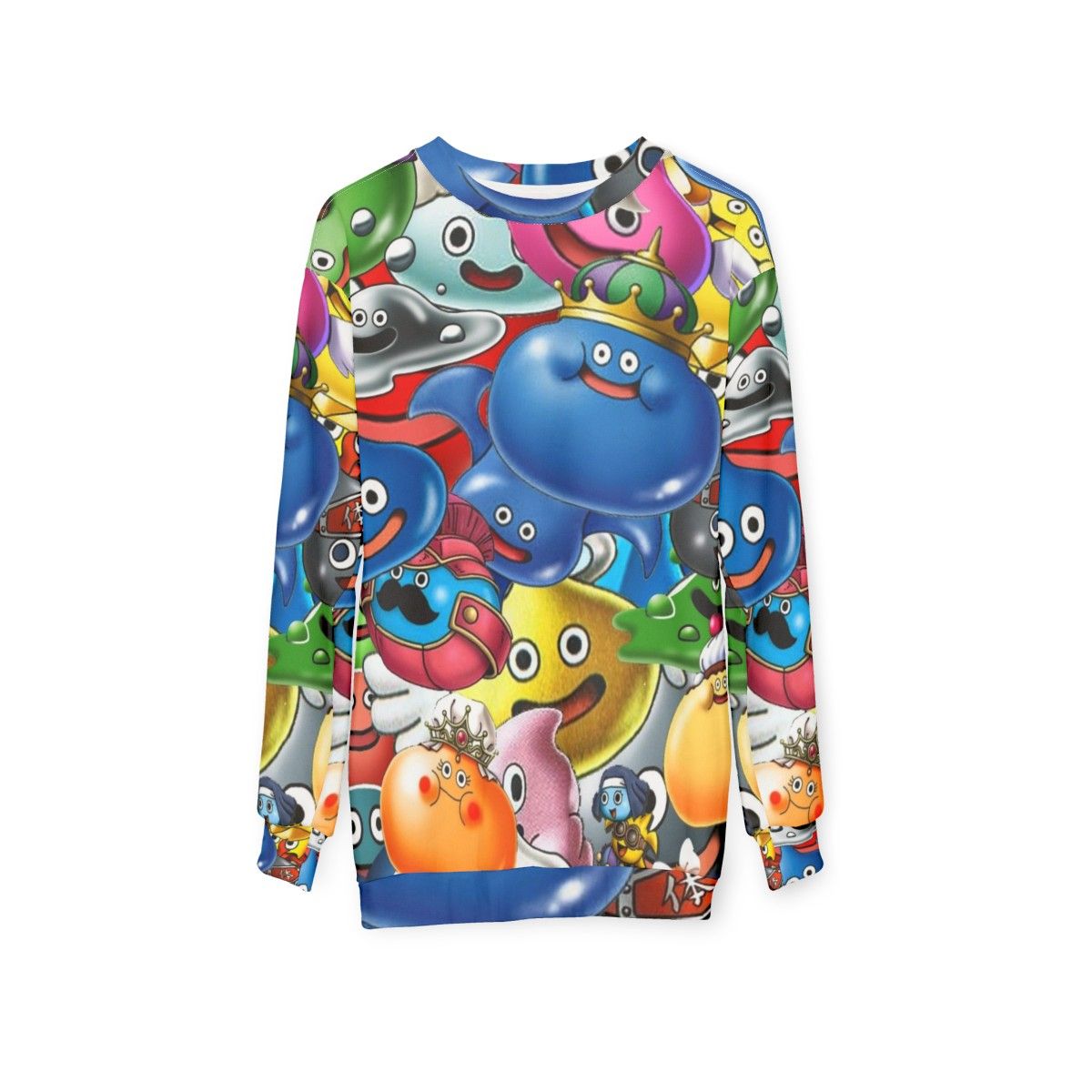 Dragon Quest Slimes Design Sweatshirt - hanging