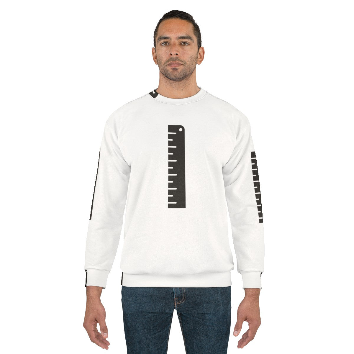 Ruler Sweatshirt with Measurement Markings - men