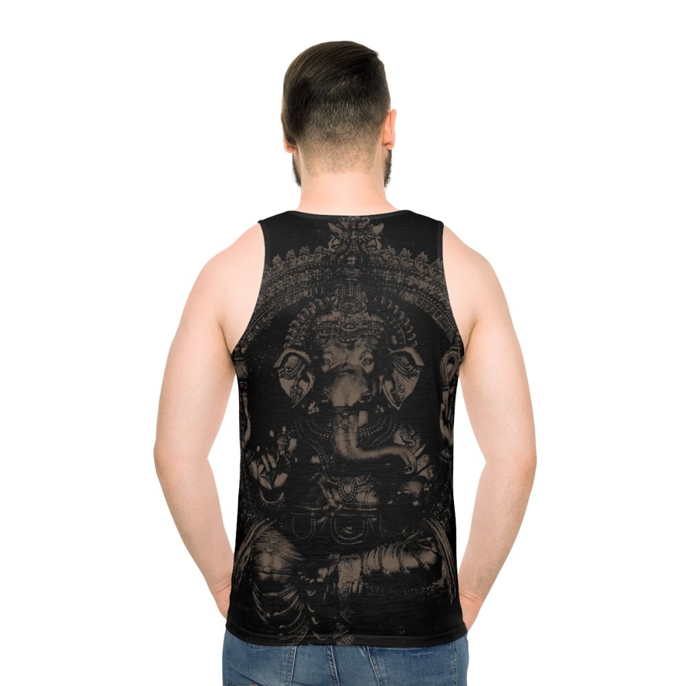 Ganesha Inspired Unisex Tank Top - men back