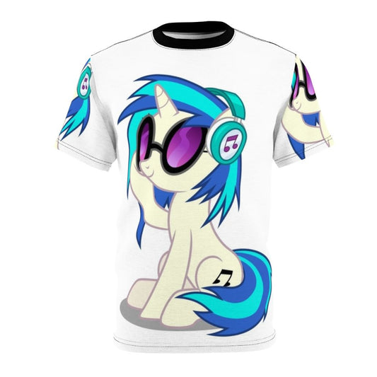 Music-inspired custom t-shirt featuring characters from My Little Pony