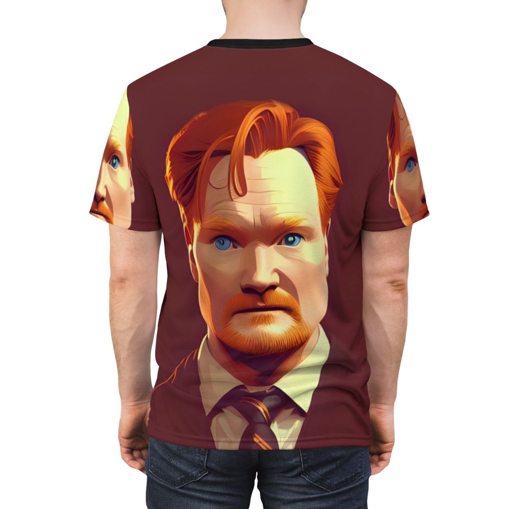 Conan O'Brien Inspired Comedy T-Shirt - men back