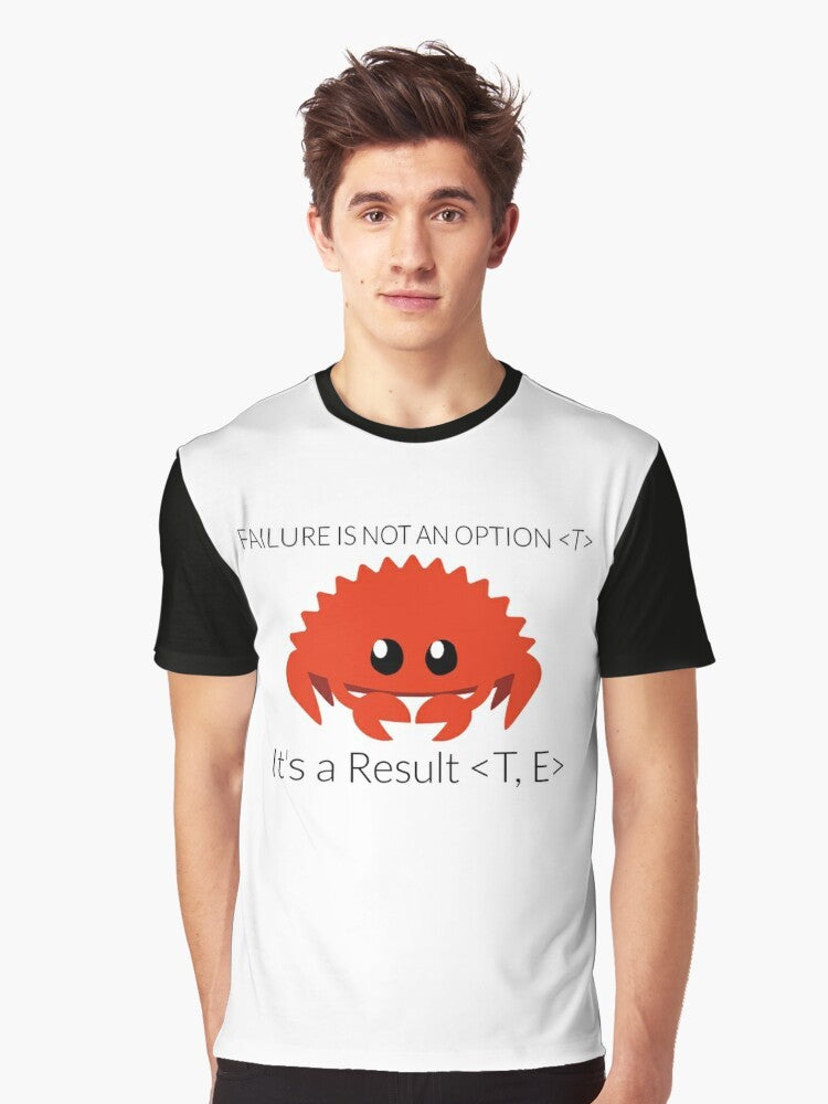 Rust programming language graphic t-shirt for developers and coders - Men