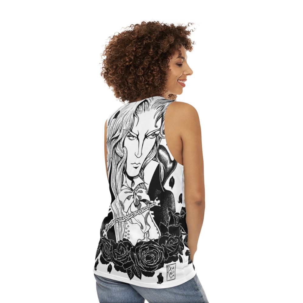 Alucard from Castlevania unisex tank top - women back