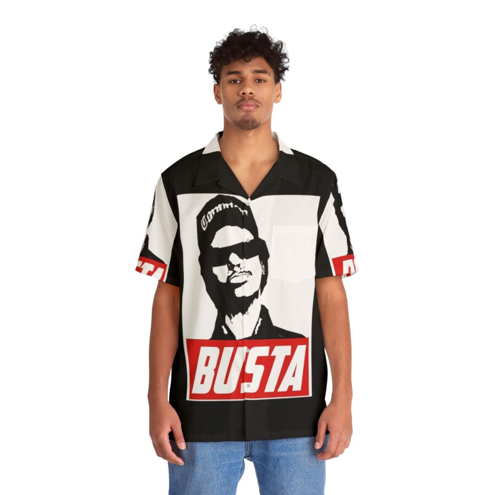 Busta Straight Busta Gaming Hawaiian Shirt - People Front