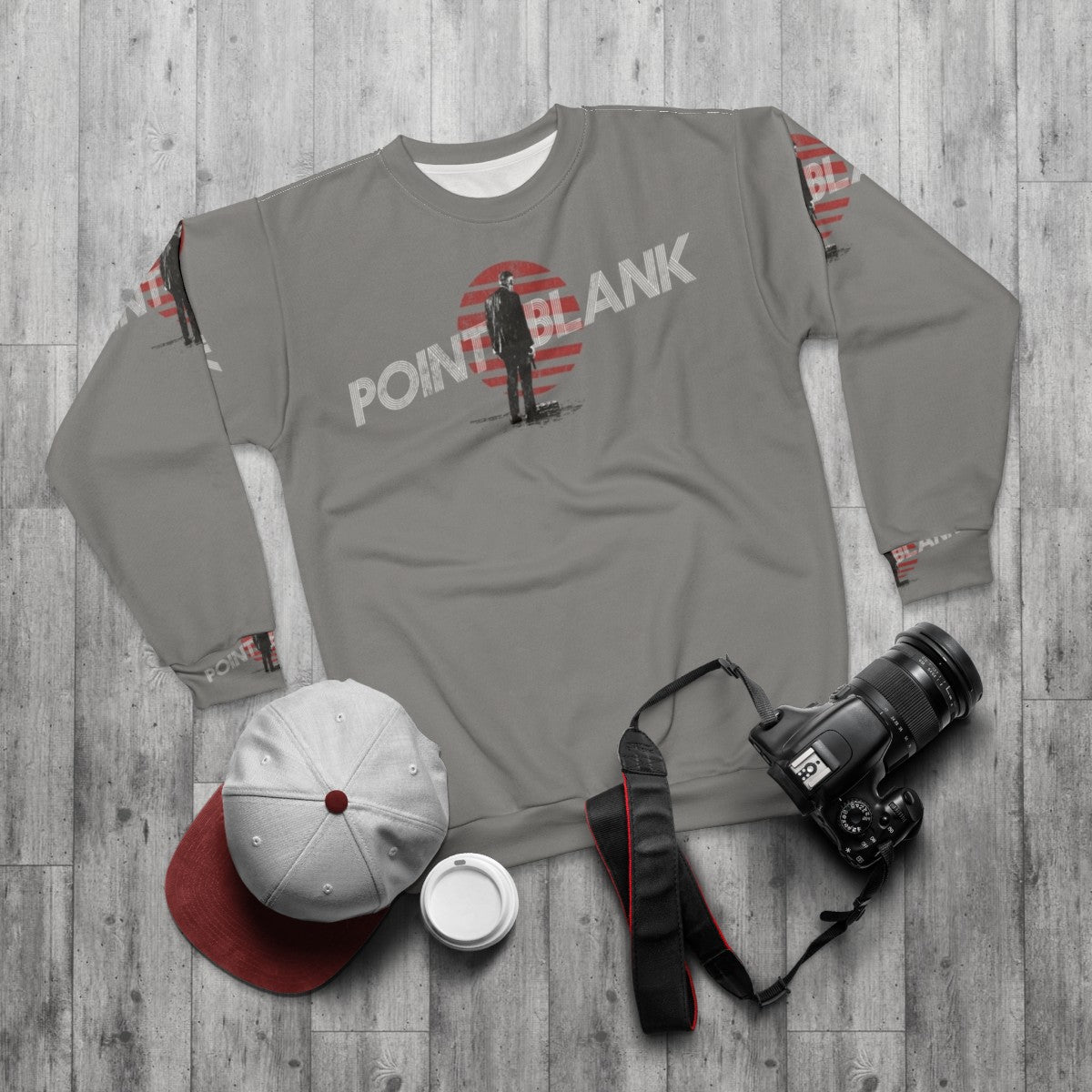 Lee Marvin "Point Blank" Retro Sweatshirt - flat lay