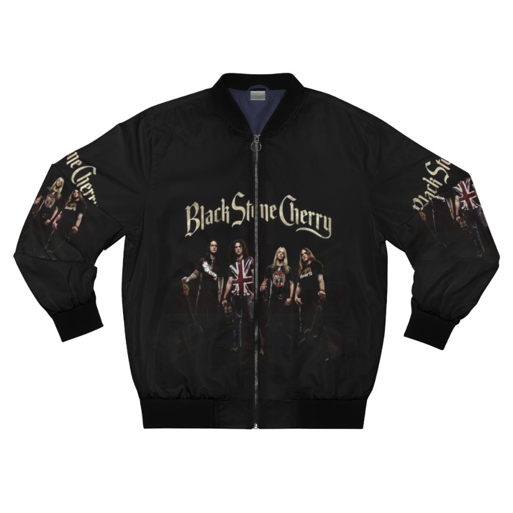 Hard rock music bomber jacket with band logo