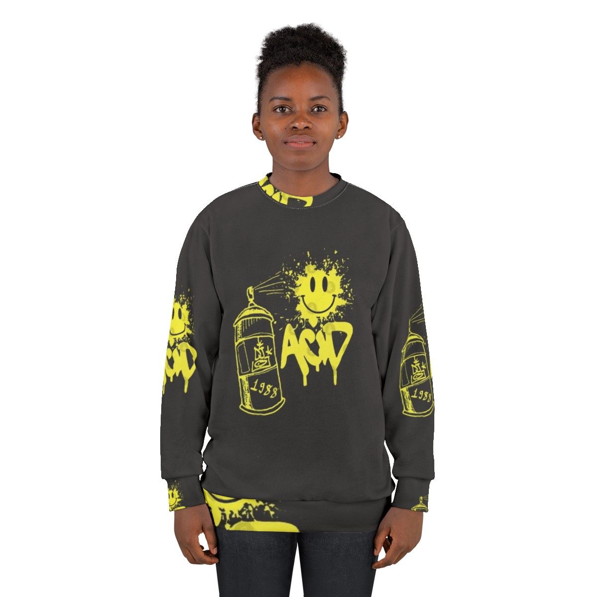 Retro House Music Acid Rave Sweatshirt - women