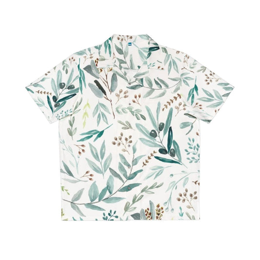 Boho Eucalyptus Leaves Pattern Hawaiian Shirt