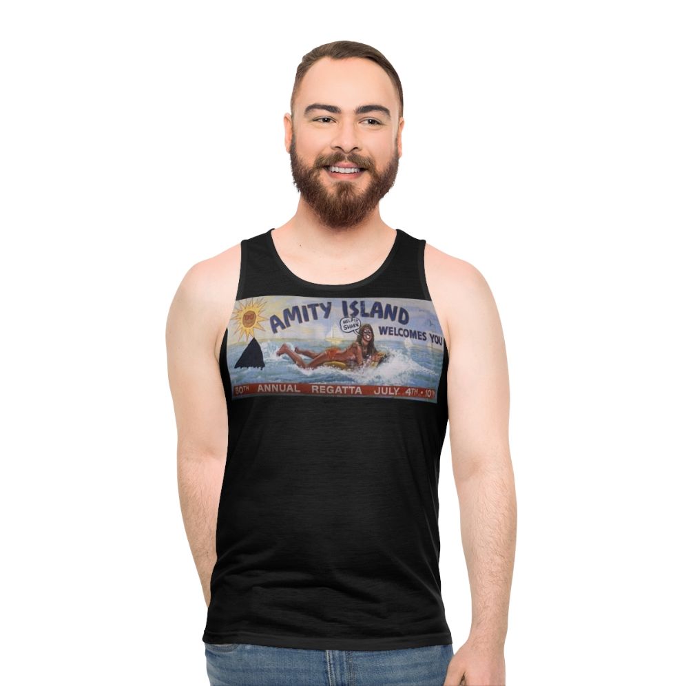 Jaws Amity Island Unisex Tank Top - men