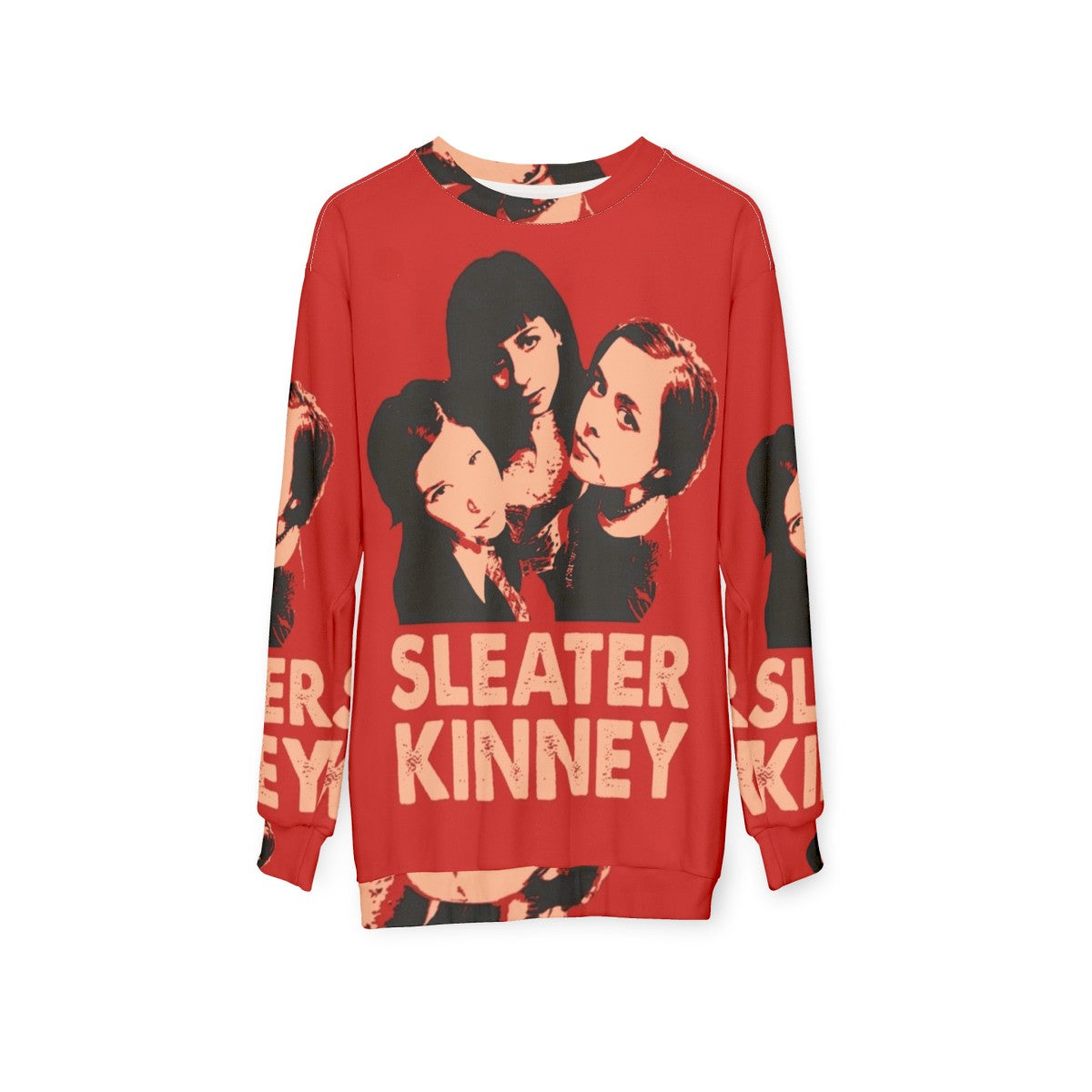 Sleater-Kinney Punk Rock Band Sweatshirt - hanging