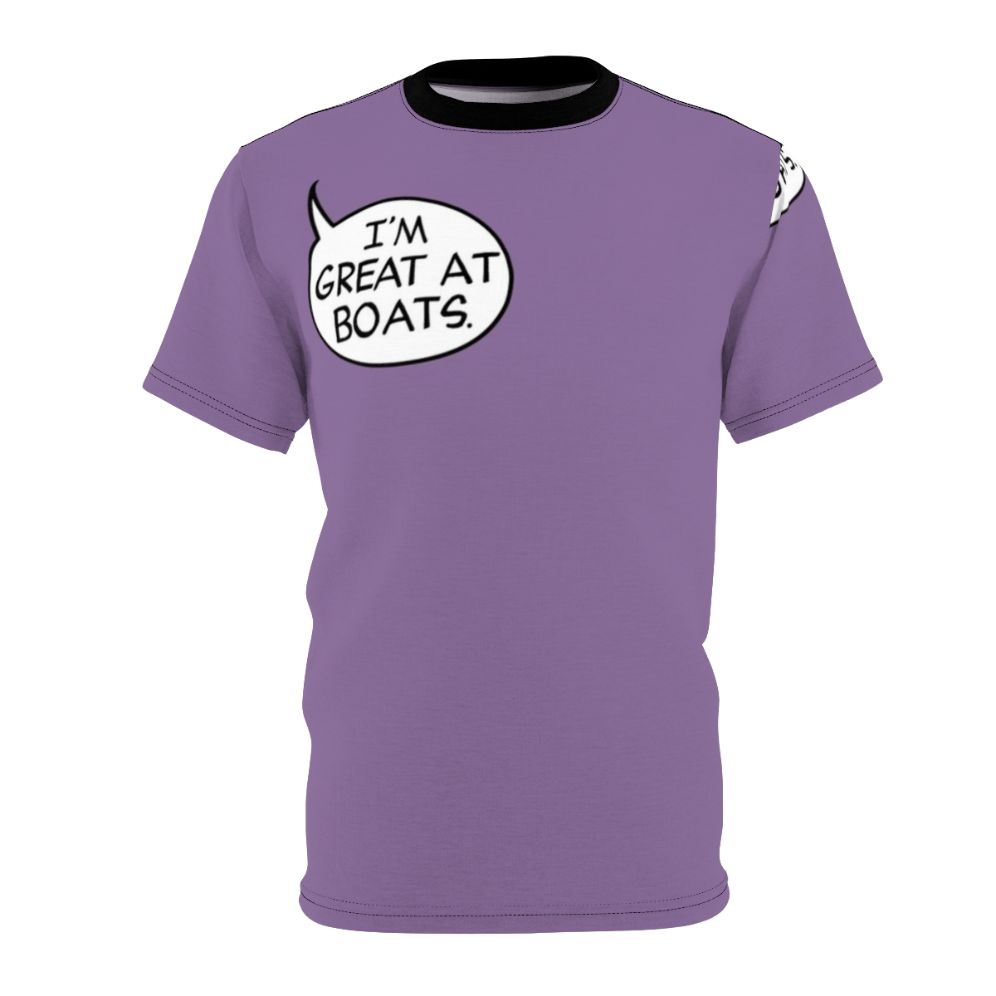 Boats graphic design t-shirt with the text "I'm Great At Boats"